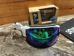 UNI LYŽIARSKE OKULIARE SINNER EMERALD MATTE WHITE